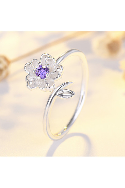 Choice TR-04837-03 Qiaolanxuan مجوهرات كورية يابانية وكورية أنيقة من زهرة الك...