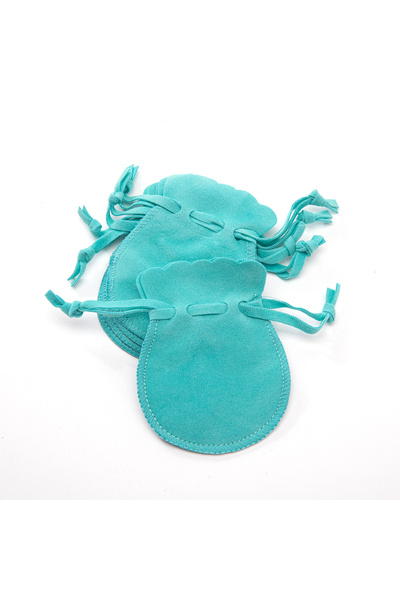 Choice 7 × 9 سم بحيرة زرقاء 10 قطع أكياس مجوهرات مخملية صغيرة برباط للهدايا و...