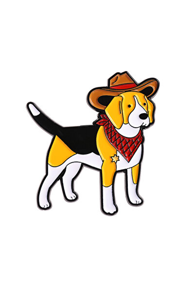 Choice دبوس مينا بتصميم كلاب رعاة البقر اللطيفة، النمط 3