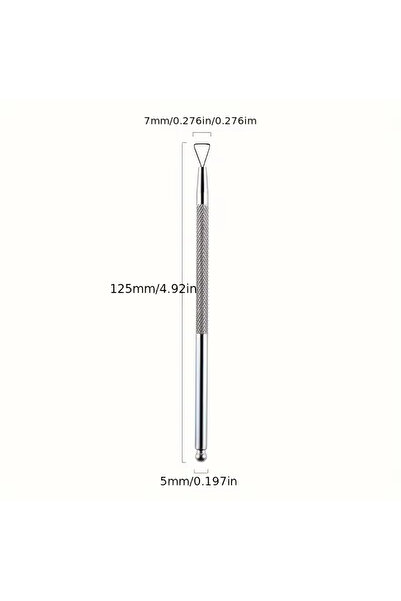 Choice أداة دفع بشرة الأظافر المصنوعة من الفولاذ المقاوم للصدأ ومكشطة المثلث:...