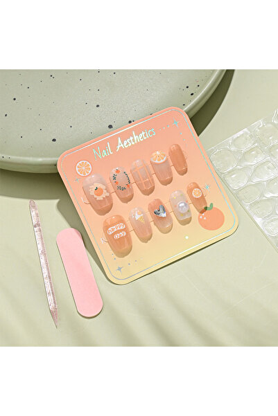 Choice S26375-2 زينة أظافر مصنوعة يدويًا من درع الفاكهة على شكل السيد. ورق كا...