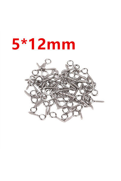 Choice دبابيس عين صغيرة جدًا مقاس 5 × 12 مم، 100 قطعة، لصنع المجوهرات، قلادات...