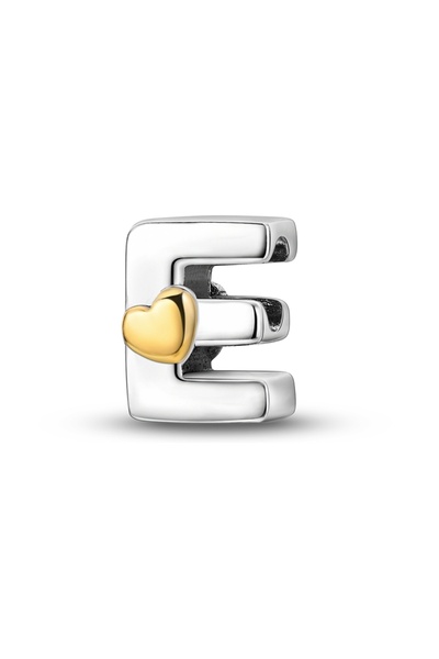 Choice23 KJC874-E Fit Original 925 Sterling Silver Letter Charms Beads A-Z Go...