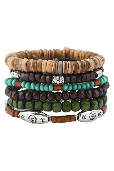 Choice Hot Stamping Vintage Bohemian Style Beaded men’s Bracelets Multilayer ...