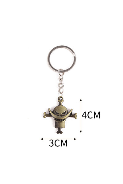 Choice 003 Anime Keychains Vintage Antique Bronze Plated Edward Newgate White...