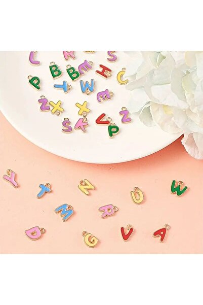 Choice 100 قطعة من 100 حرف عشوائي جميل وملون DIY أساور زيتية لطيفة مطلية بالس...