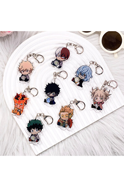 Choice8 bilibili 5 cm 9 1/8PCS Anime My Hero Academia Acrylic Car Keychain Ca...