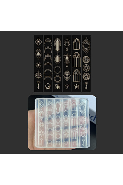 Choice قوالب تزيين الأظافر المصنوعة من السيليكون، نمط حامل الشموع الأوروبي ثلاثي الأبعاد، DIY شفاف...