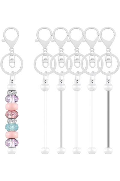 Choice AECH07-06062 صندوق واحد من 20 قطعة من قضبان سلسلة مفاتيح من الخرز DIY ...
