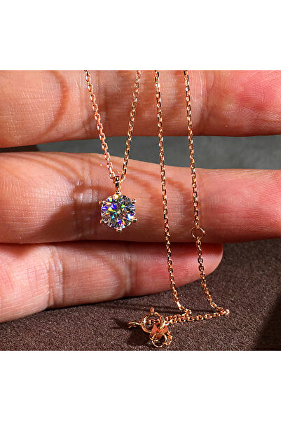 Choice قلادة سوليتير كلاسيكية بسيطة بستة فروع من هويتان XL102، للنساء، باللون...