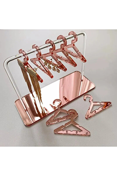 Choice حامل مجوهرات جديد باللون الوردي مكون من 8 قطع بلون واحد على شكل شماعات...