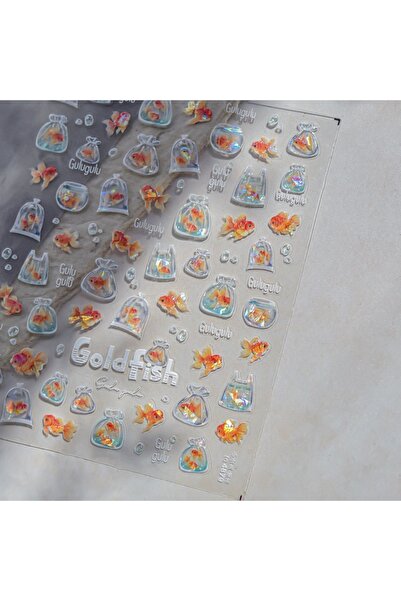 NAILFYOU قطعة واحدة من ملصقات تزيين الأظافر على شكل نجم البحر ثلاثية الأبعاد،...