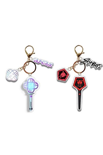 Choice 2pcs KPop Demo Hunters Keychain Tiger Saja Boy Cosplay Bag Hanging Pen...