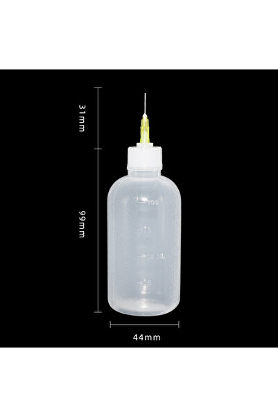 Choice 5 إبر 5 زجاجات 100 مل 5 قطع 30/50/100 مل زجاجة بلاستيكية شفافة فارغة لتوزيع الإبر لـ Ro