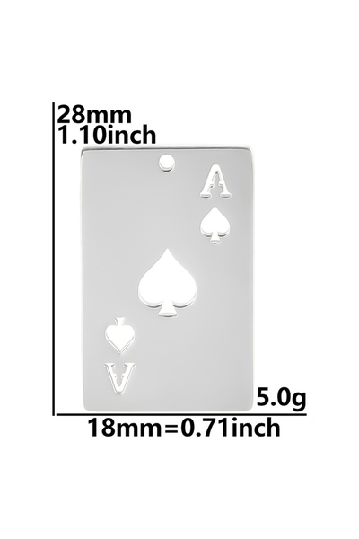 Choice 5 قطع/مجموعة من بطاقات لعب البوكر الإبداعية المصنوعة من الفولاذ المقاو...