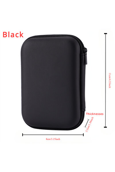 Choice Black 1 Pc Portable Card Storage Bag,Data Cable Packing Cube,Waterproo...