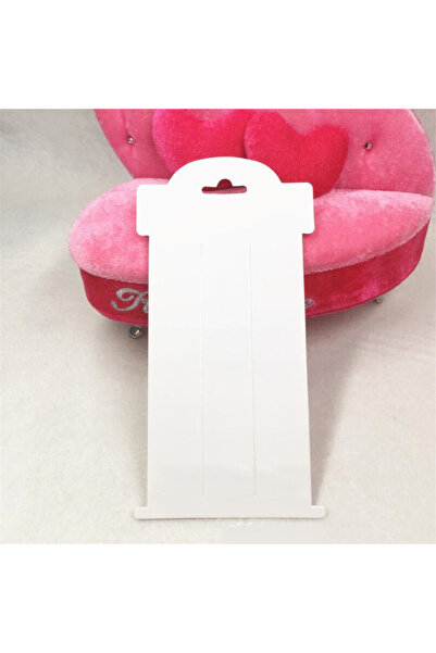 Choice 20 قطعة من مشبك الشعر الأبيض مقاس 16 × 8 سم، بطاقات عرض من الورق المقو...