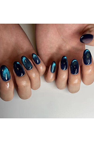 Choice QHW576 24 قطعة أظافر قصيرة فرنسية بسيطة على شكل عين قطة مع جل جيلي واحد ومبرد أظافر واحد