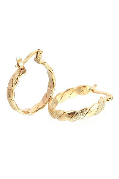 Choice E234-JINSE Fashion Stainless Steel Earrings Gold Color 3CM Hoop Earrin...