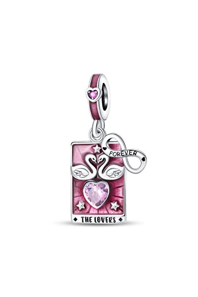 Choice PAC1435 قلادات سحرية كلاسيكية من الفضة الإسترلينية عيار 925 على شكل شم...