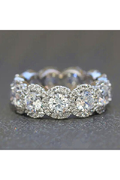 Choice 7 خواتم مرصعة بالزركونيا المكعبة من هويتان، طراز Q154، مرصعة بأحجار ال...