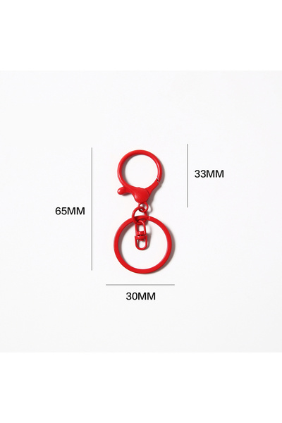Choice 50 pcs Red 10/20/50 PCS Colorful Keyring Lobster Clasp Hook Connectors...