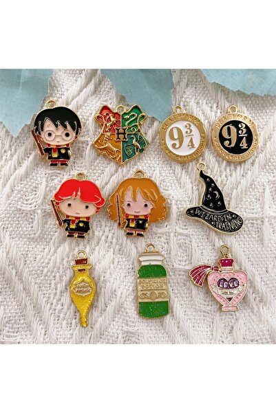 Choice 1 10 قطعة من سبائك سحر تنقيط سحر قلادة الكرتون مدرسة السحر قلادة DIY س...