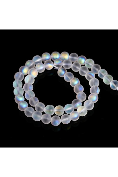 choice2 خرز زجاجي كريستالي أورورا غير لامع، مقاس 8 مم، لون AB، متوفر بأحجام 6...