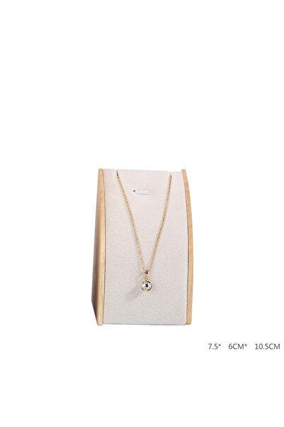 Choice Beige S New solid wood necklace display stand jewelry rack pendant hol...