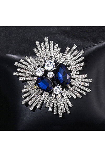 Choice ZT4859-قطعة واحدة بروش نسائي أزرق على شكل قطرة ماء بتصميم أوروبي وأمري...