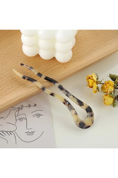 Choice XL1467-4 دبوس شعر كلاسيكي عتيق من نوع هوكسبيل بلون حمض الأسيتيك وإكسسو...