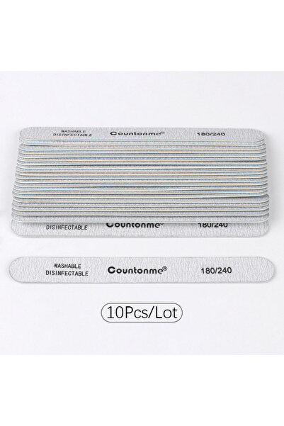 Choice 10 قطع من ملفات الأظافر بحبيبات 180-240، 10 قطع من ملفات الأظافر الخشب...