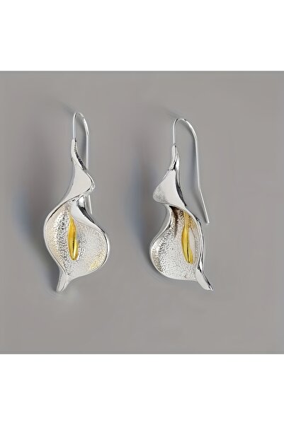 Choice E1038-1 Exquisite Blooming Flower Hook Earrings Simple Accessories Gol...