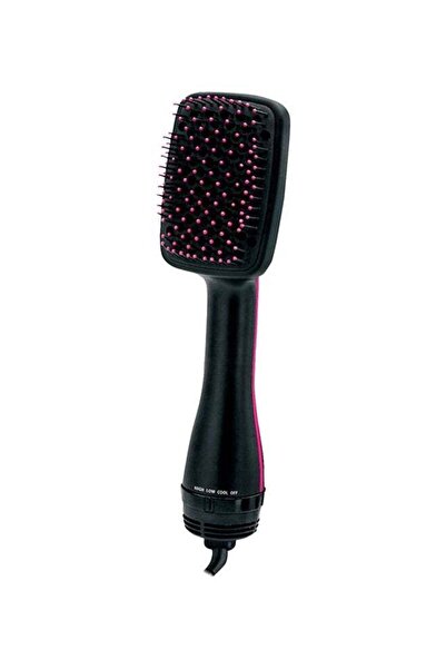 Generic Hair Dryer And Styler Comb Black/Pink 0.5x14x10.3cm