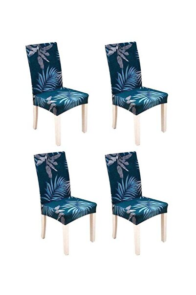 Generic 4-Piece Dining Chair Cover, Multicolour, 38x46 centimeter