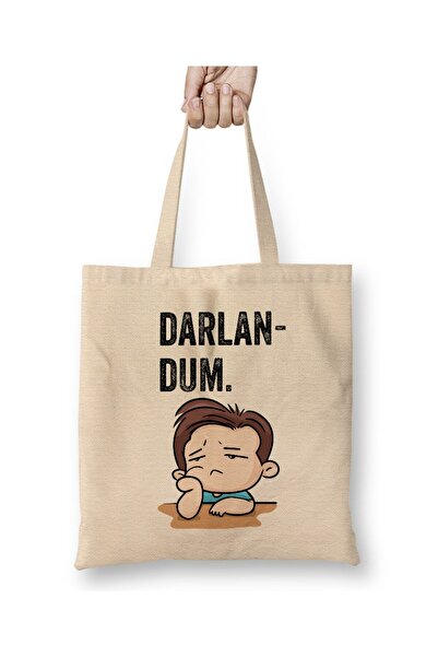 Toyaso Cuvinte ale Mării Negre Darlandum Darlan Dum Geantă de pânză albă Gean...