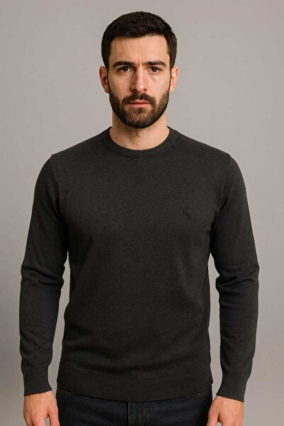 ANATOLIATEKSTILE Men's Knitted Sweater – Simple, Elegant, Soft Touch, Casual-...