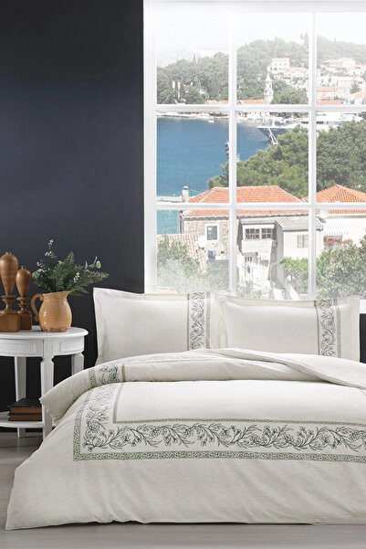 Özdilek Bordado Single Elastic Fitted Sheet Duvet Cover Set