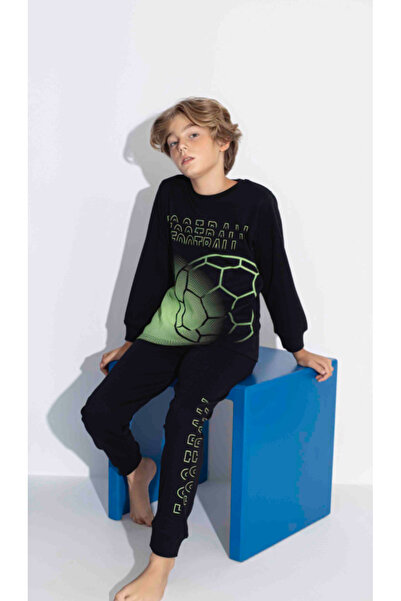 Tarık Siyah erkek çocuk pijama takımı