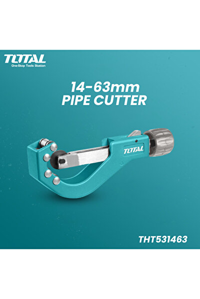 TOTAL THT531463 Heavy Duty Pipe Cutter 14–63mm for Copper, PVC and Aluminum Tubes