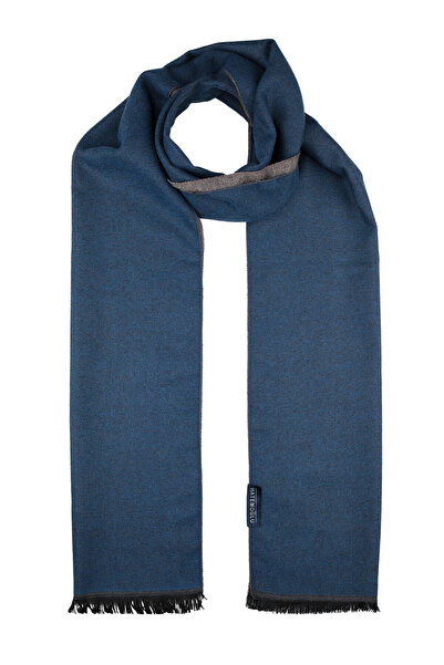 Hatemoğlu A.Lacivert - Mink Double-Sided Scarf
