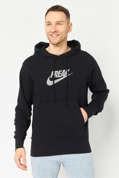 Nike Men Loose Fit Long Sleeve Basketball Hoodie, Black