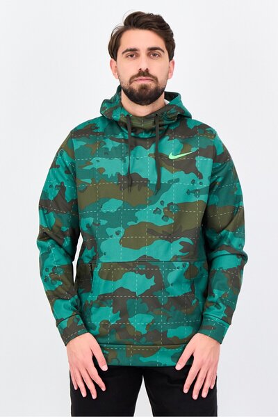 Nike Men Therma Fit Long Sleeve Camouflage Outdoor Hoodie, Multicolor
