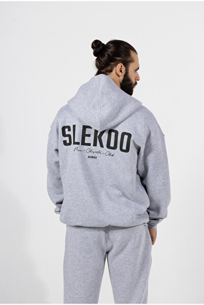 SLEKOO Unisex Signature Oversize Zipper Hoodie