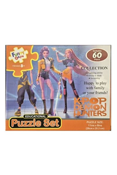 MASHASHOP Puzzle pentru copii K-POP Vânători de demoni, multicolor, 60 de piese, 3+ ani