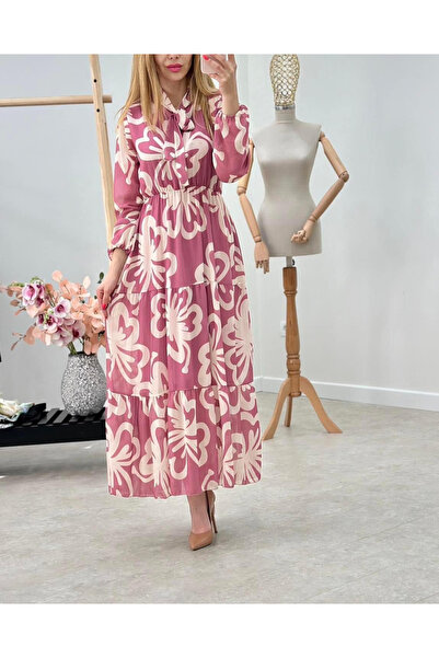 OEMN Rochie Dama Lunga din Voal Captusit - Model Floral