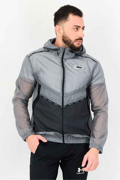 Nike Men Sportswear Fit Running Jacket, Grey