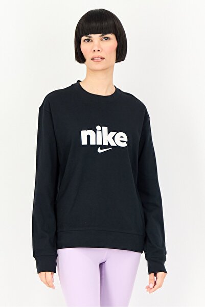 Nike Women Loose Fit Long Sleeve Outdoor Sweatshirt, Black