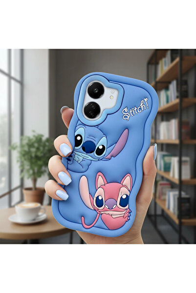 CaseOnn Xiaomi Redmi 13C / Poco C65 Kılıf 3D Karakter Figürlü Stic Hamur Silikon