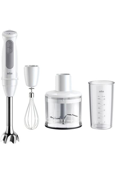 Braun MultiQuick 5 Hand Blender MQ50236M - 1000W, 21 Speeds, PowerBell VPlus, White